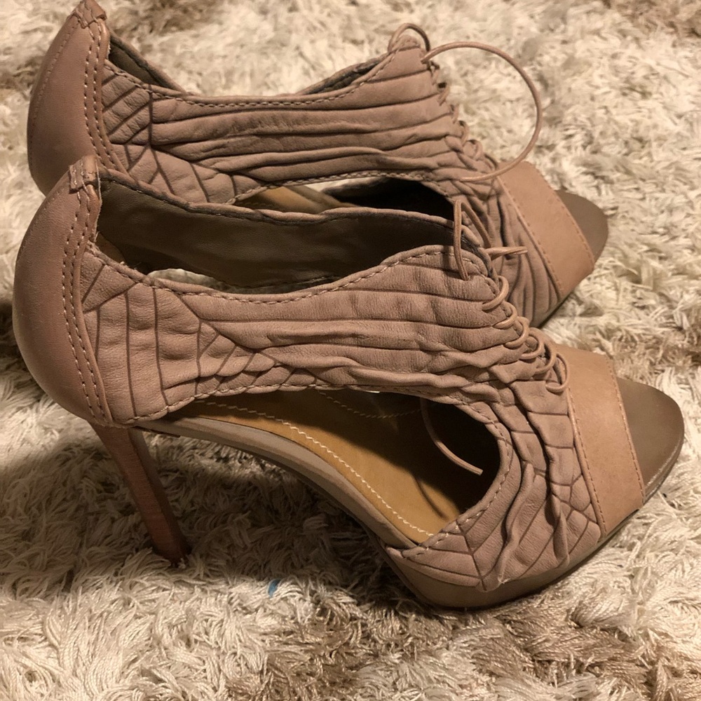 Open toe booties